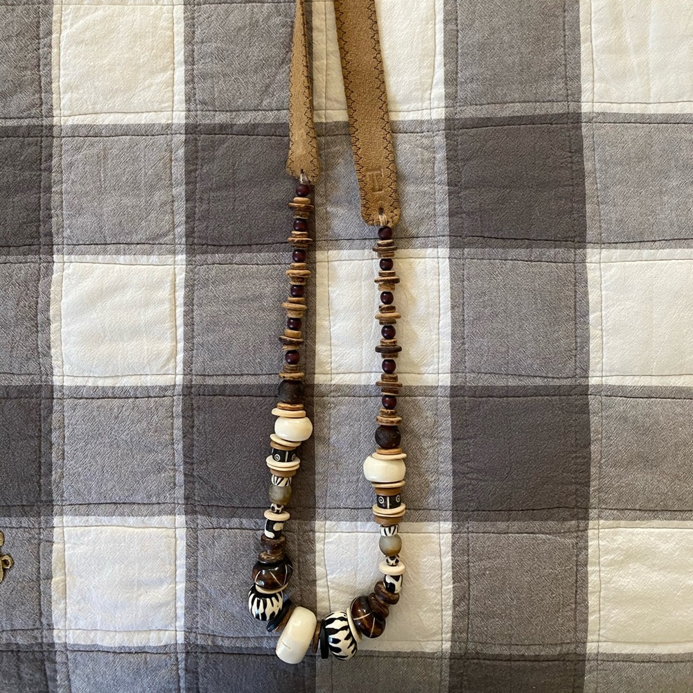 Twine and Twig handmade leather necklace
